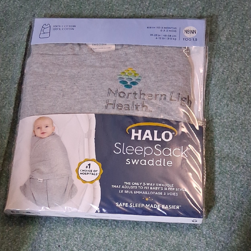Halo SleepSack Swaddle in Gray